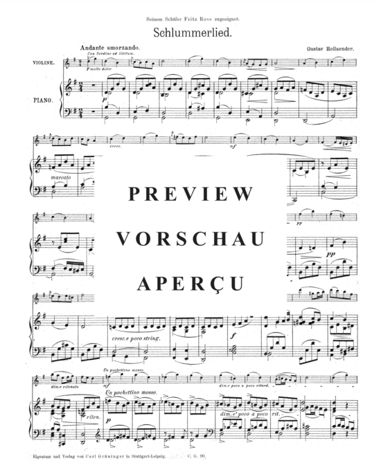 Product gallery: Page 2 of 3 Schlummerlied , , (violin + piano)