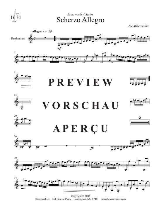 Product gallery: Page 9 of 10 Scherzo Allegro , , (baritone trombone + piano)