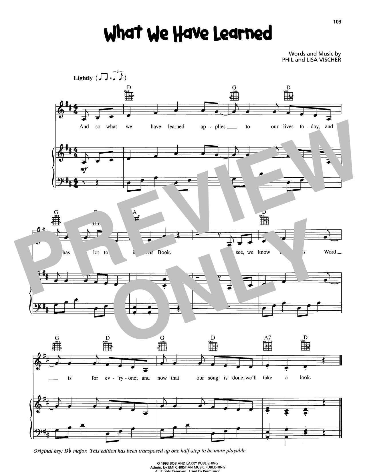 Produktgalerie: Seite 1 von 1 What We Have Learned, VeggieTales, Gesang, Gitarre, Klavier