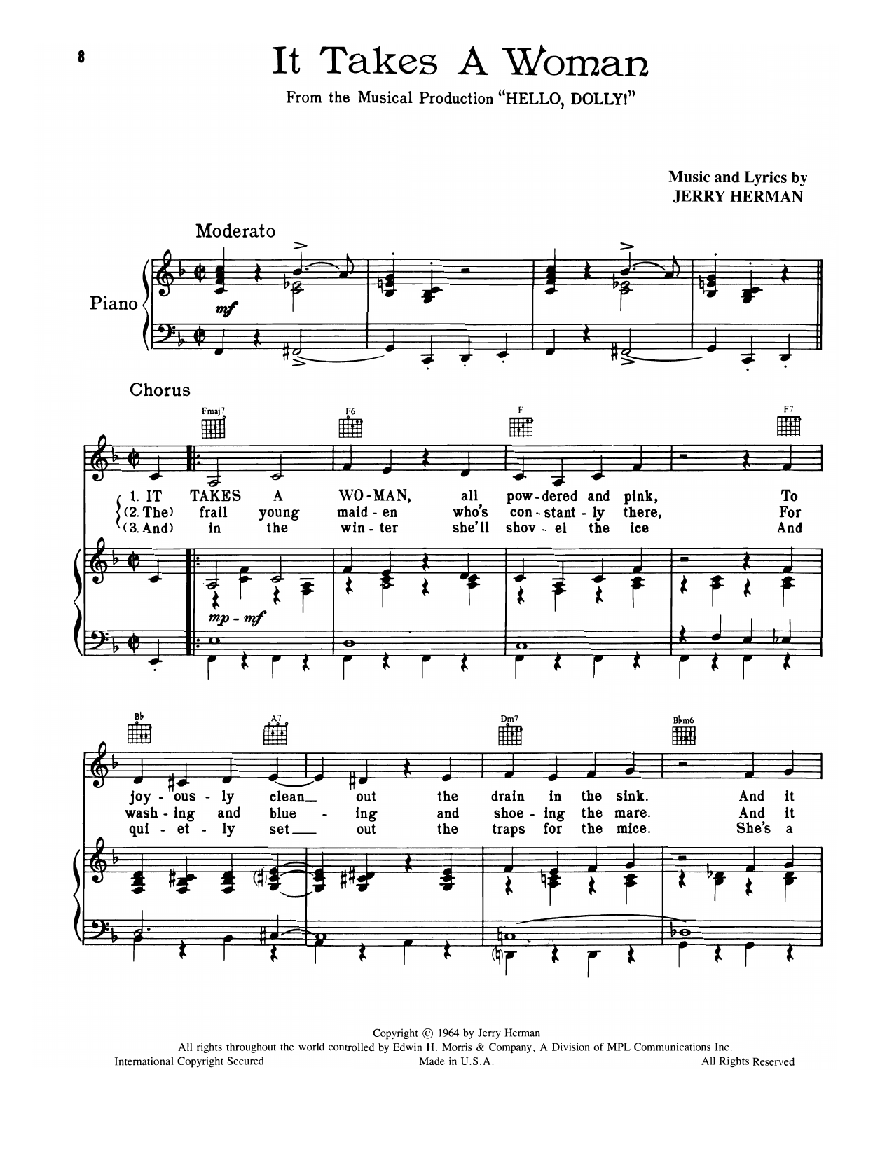 Produktbild zu: It Takes A Woman (from Hello, Dolly!)