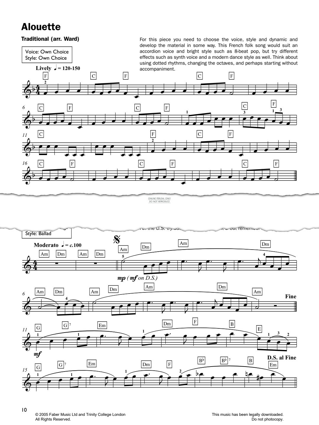 Product gallery: Page 1 of 1 Alouette, Traditional