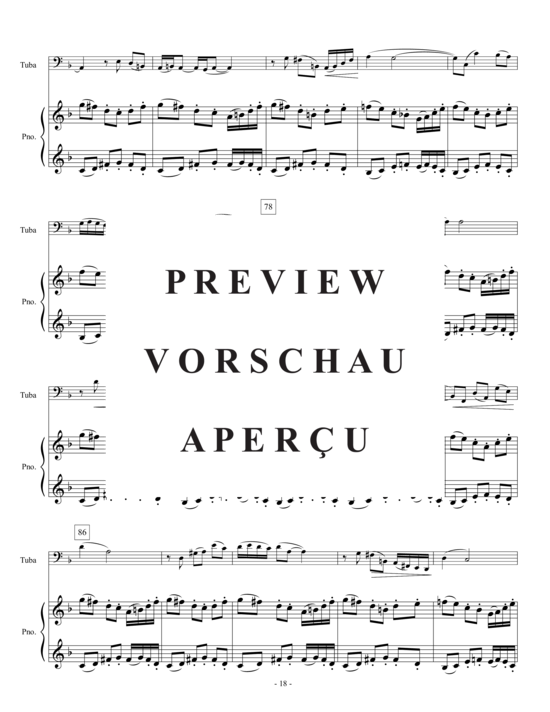 Produktgalerie: Seite 20 von 21 Tuba Concerto , , (Tuba + Klavier)