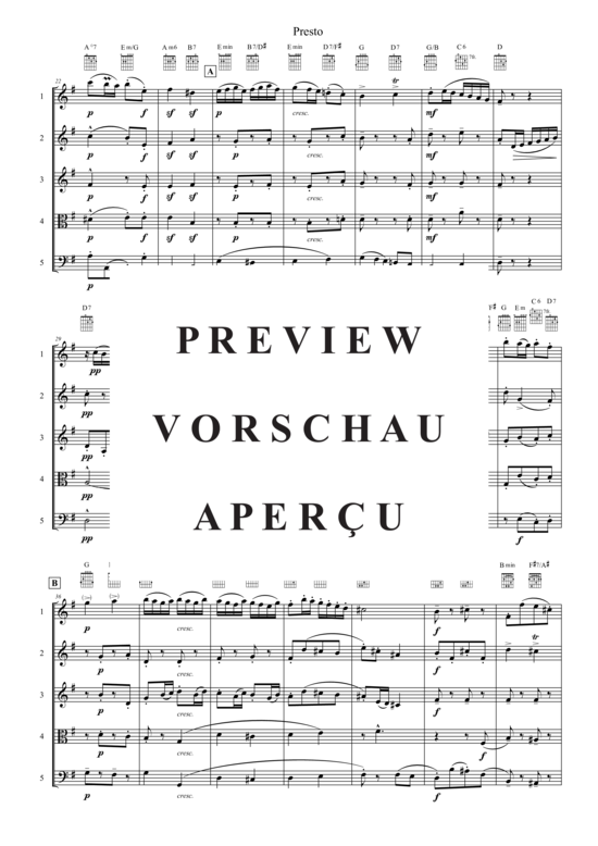 Produktgalerie: Seite 3 von 21 Presto , , (Quintett flexible Besetzung)