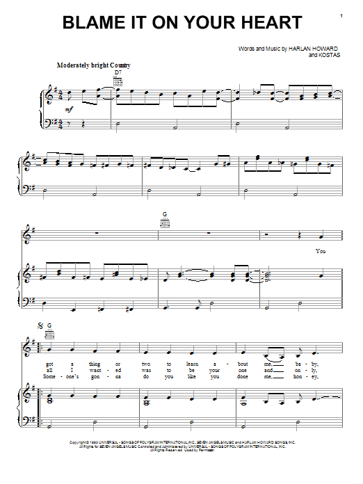 Produktgalerie: Seite 1 von 1 Blame It On Your Heart, Patty Loveless, Gesang, Gitarre, Klavier