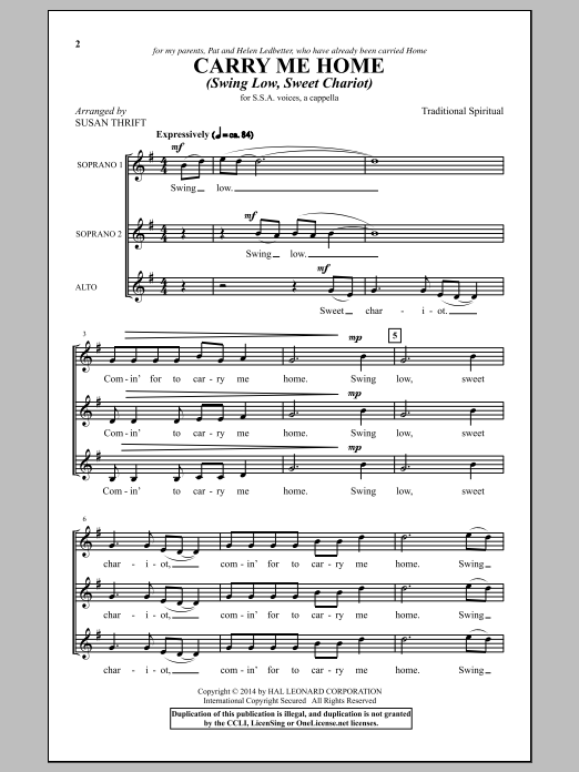 Produktgalerie: Seite 1 von 1 Swing Low, Sweet Chariot, Susan Thrift, Chor