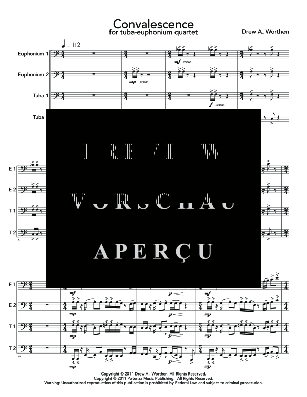 Product gallery: Page 5 of 11 Convalescence, , (Tuba Quartett EETT)