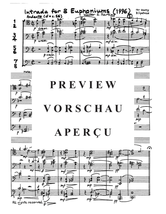 Produktgalerie: Seite 3 von 21 Intrada and Gigue , , (Euphonium Ensemble 8 Euphoniums)