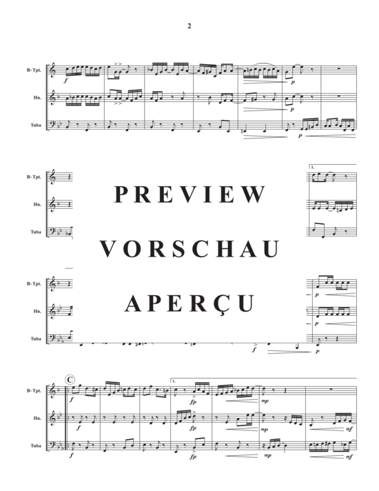 Produktgalerie: Seite 4 von 9 Ragtime Dance , , (Blechbläser Trio für Trompete in B, Horn in F oder Posaune + Tuba)