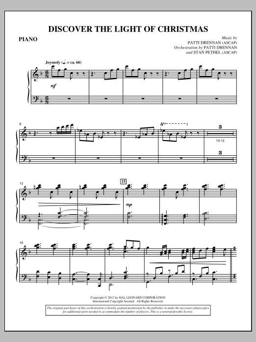 Produktbild zu: Discover The Light Of Christmas - Piano