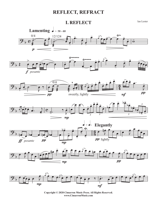Product picture to: Reflect, Refract Ian Lester