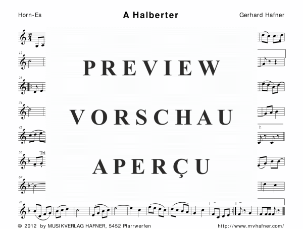 Product gallery: Page 11 of 11 A Halberter, , (woodwind and brass)