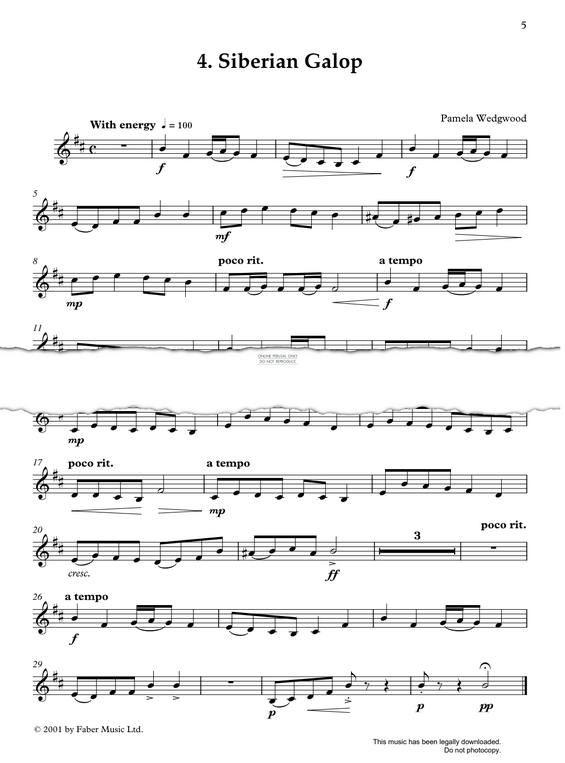 Produktgalerie: Seite 1 von 1 Siberian Galop, Pam Wedgwood, Klavier, Trompete