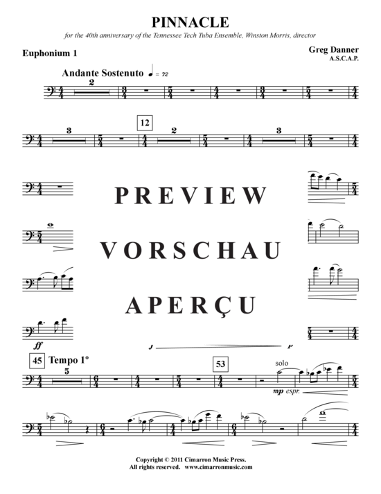 Product gallery: Page 12 of 21 Pinnacle , , (Tuba-Ensemble EEEETTTT)