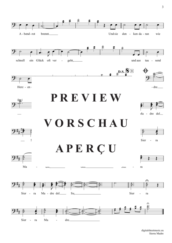 Product gallery: Page 4 of 4 Sierra Madre , Zillertaler Schürzenjäger, (Posaune / Bariton)