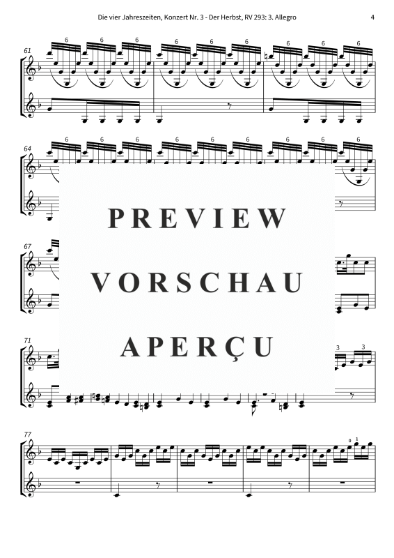 gallery: Die vier Jahreszeiten, Konzert Nr. 3 - Der Herbst - 3. Allegro, The Twiolins, (Duett 2x Violine)