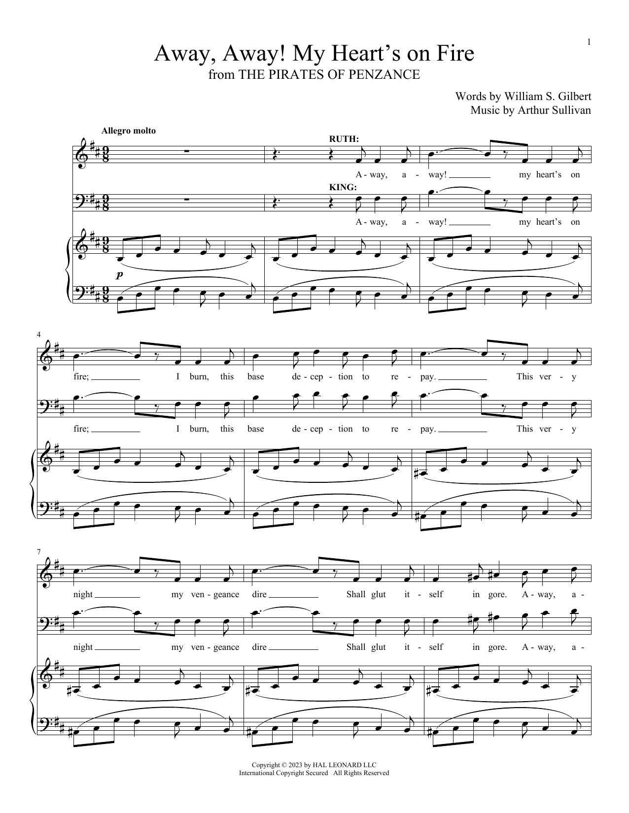 Produktbild zu: Away, Away! My Heart's On Fire (from The Pirates Of Penzance)