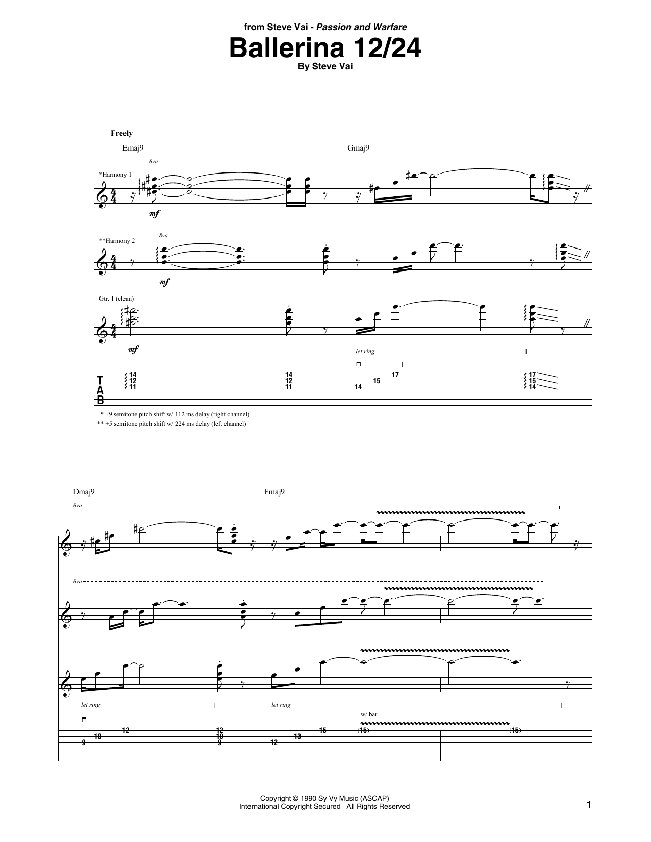 Produktgalerie: Seite 1 von 1 Ballerina 12/24, Steve Vai, Gitarre