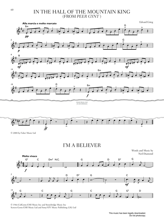 Produktgalerie: Seite 1 von 1 In The Hall Of The Mountain King, Edvard Grieg, Trompete