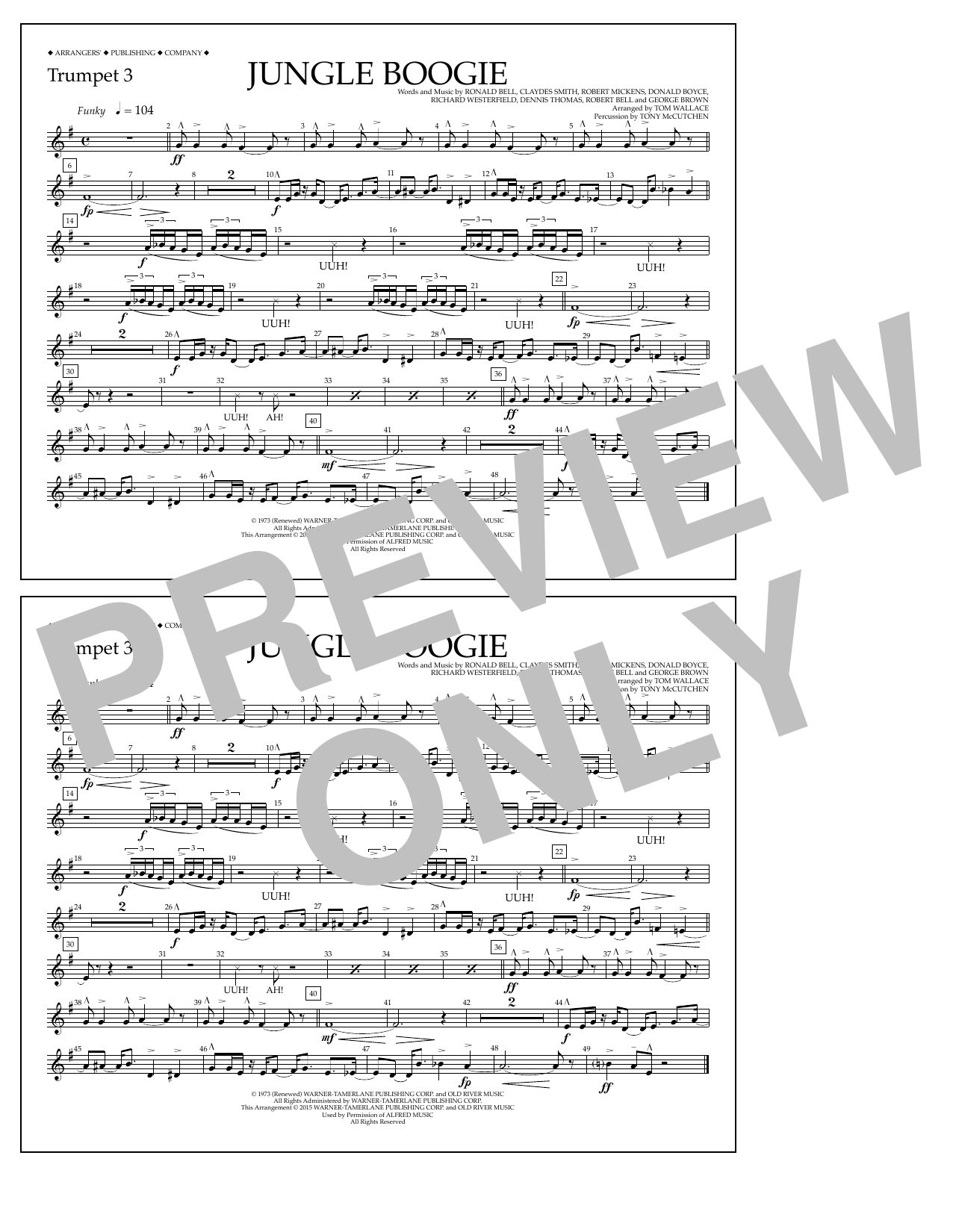 Produktbild zu: Jungle Boogie - Trumpet 3