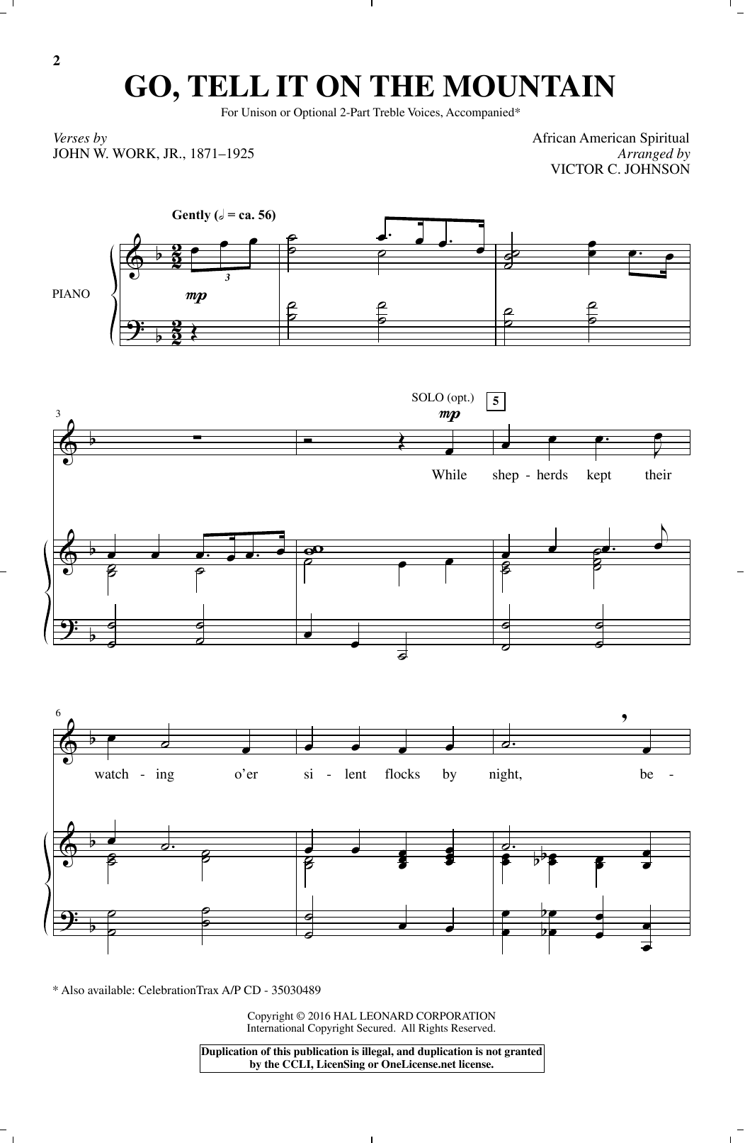 Produktbild zu: Go, Tell It On The Mountain