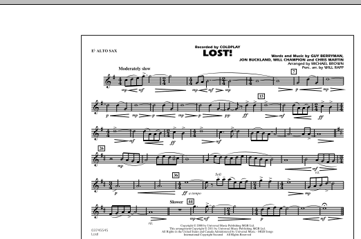 Product picture to: Lost! - Eb Alto Sax