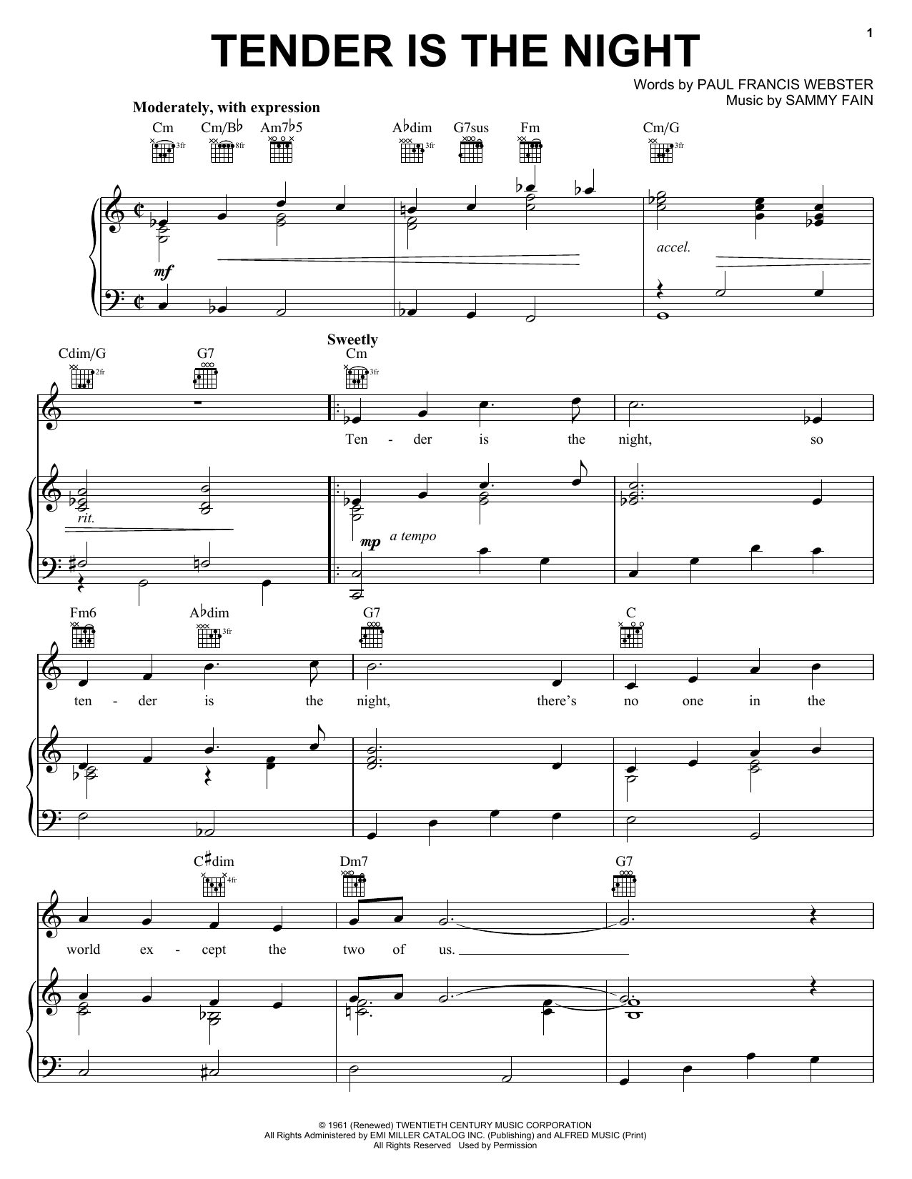 Product gallery: Page 1 of 1 Tender Is The Night, Tony Bennett