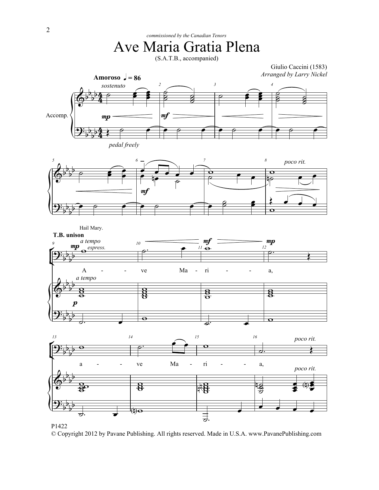 Produktbild zu: Ave Maria Gratia Plena