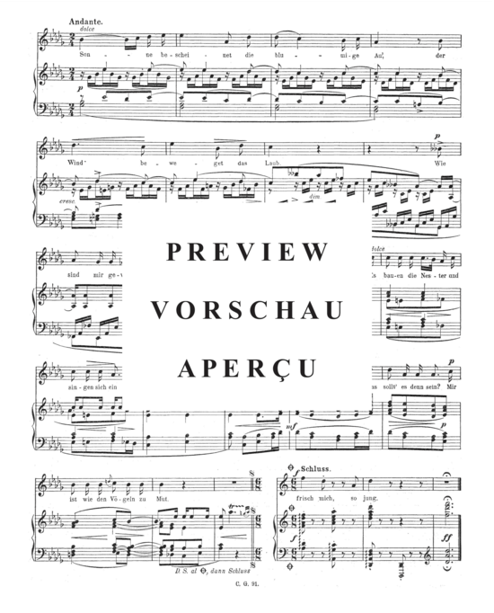 Product gallery: Page 3 of 3 Frühling , , Piano and Voice