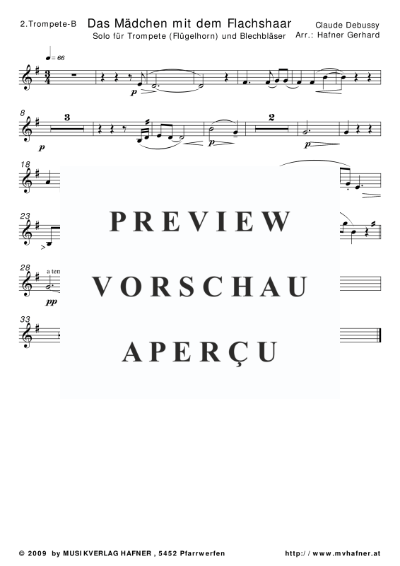 Produktgalerie: Seite 8 von 11 Das Mädchen mit dem Flachshaar, , (Blechbläser Quintett)