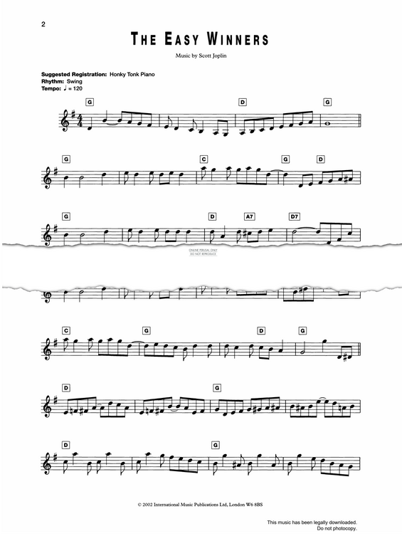 gallery: The Easy Winners, Scott Joplin, Gitarre, Keyboard