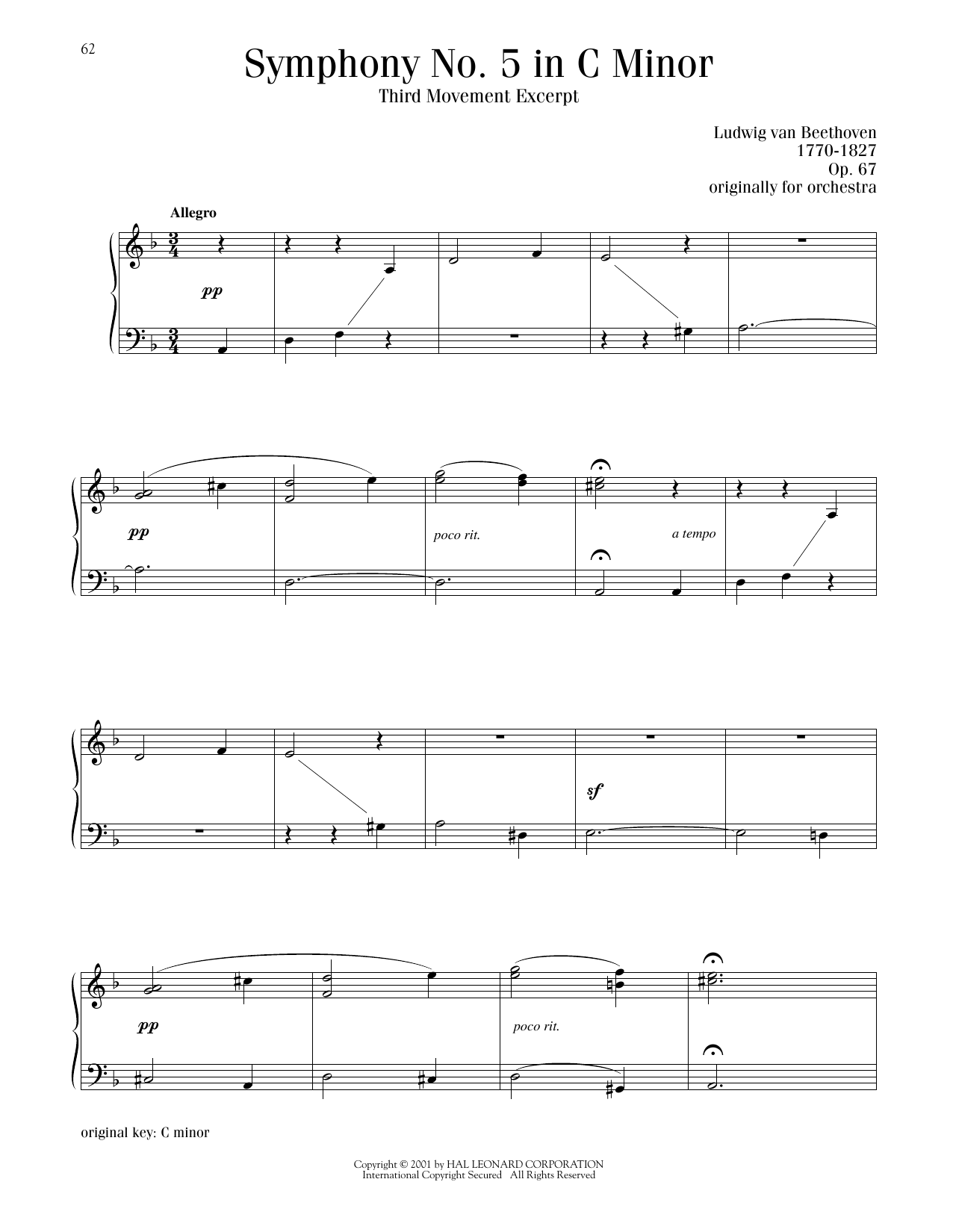 Produktbild zu: Symphony No. 5, Third Movement Excerpt