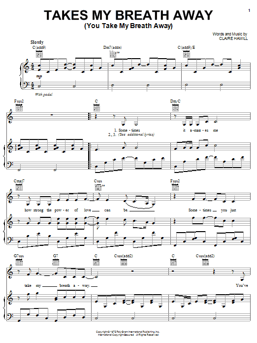 Produktbild zu: Takes My Breath Away (You Take My Breath Away)