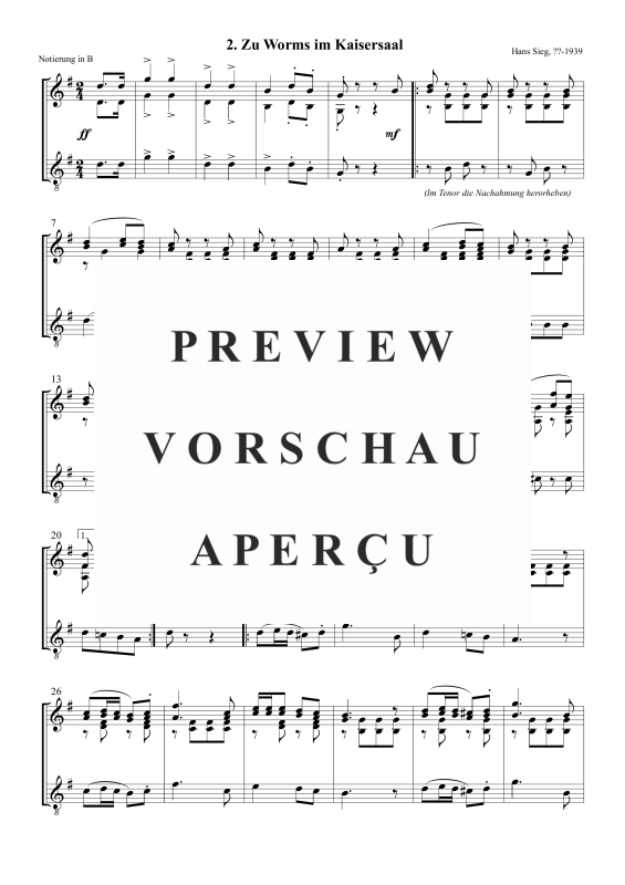Product gallery: Page 4 of 5 Zu Worms im Kaisersaal (Marsch), , Trombone Choir