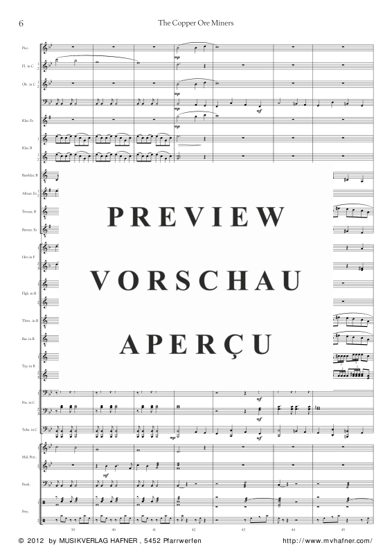 Product gallery: Page 11 of 11 The Copper Ore Miners, , (large wind orchestra)