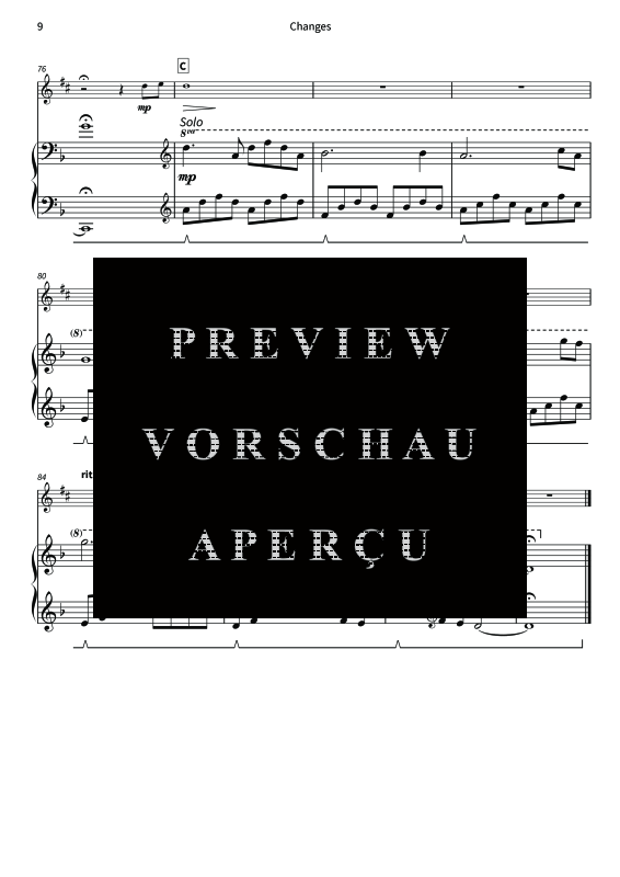 Produktgalerie: Seite 11 von 11 Changes - Gentle Melodies for Weddings, Church, and Other Occasions, , Altsaxophon und Klavier