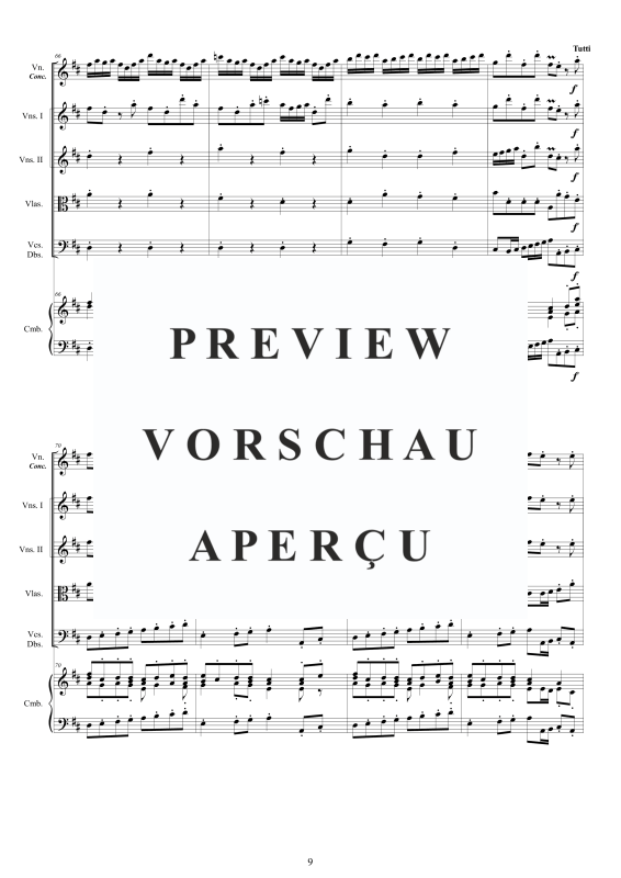Produktgalerie: Seite 10 von 11 Concerto No.7 in D-Dur Op.9 for, , Violine concertante, Streicher Ensemble und Cembalo BC