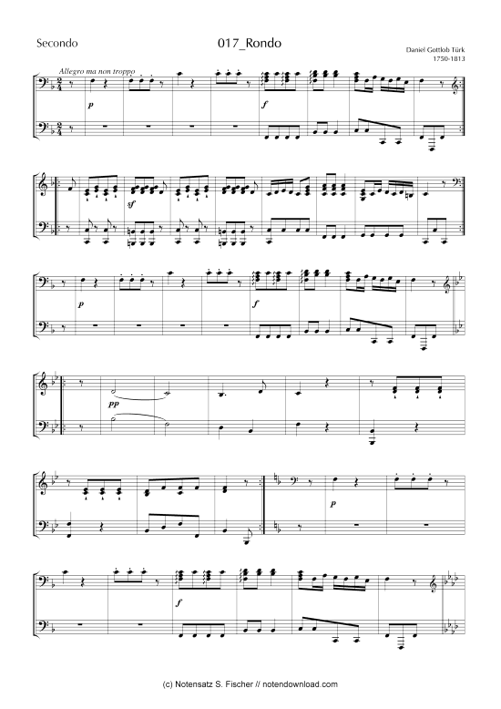 Produktbild zu: Rondo Daniel Gottlob Türk (1756-1813) 
