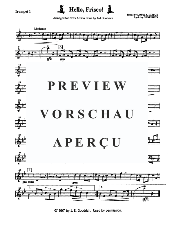 Produktgalerie: Seite 9 von 11 Hello, Frisco!, , Blechbläser Quintett