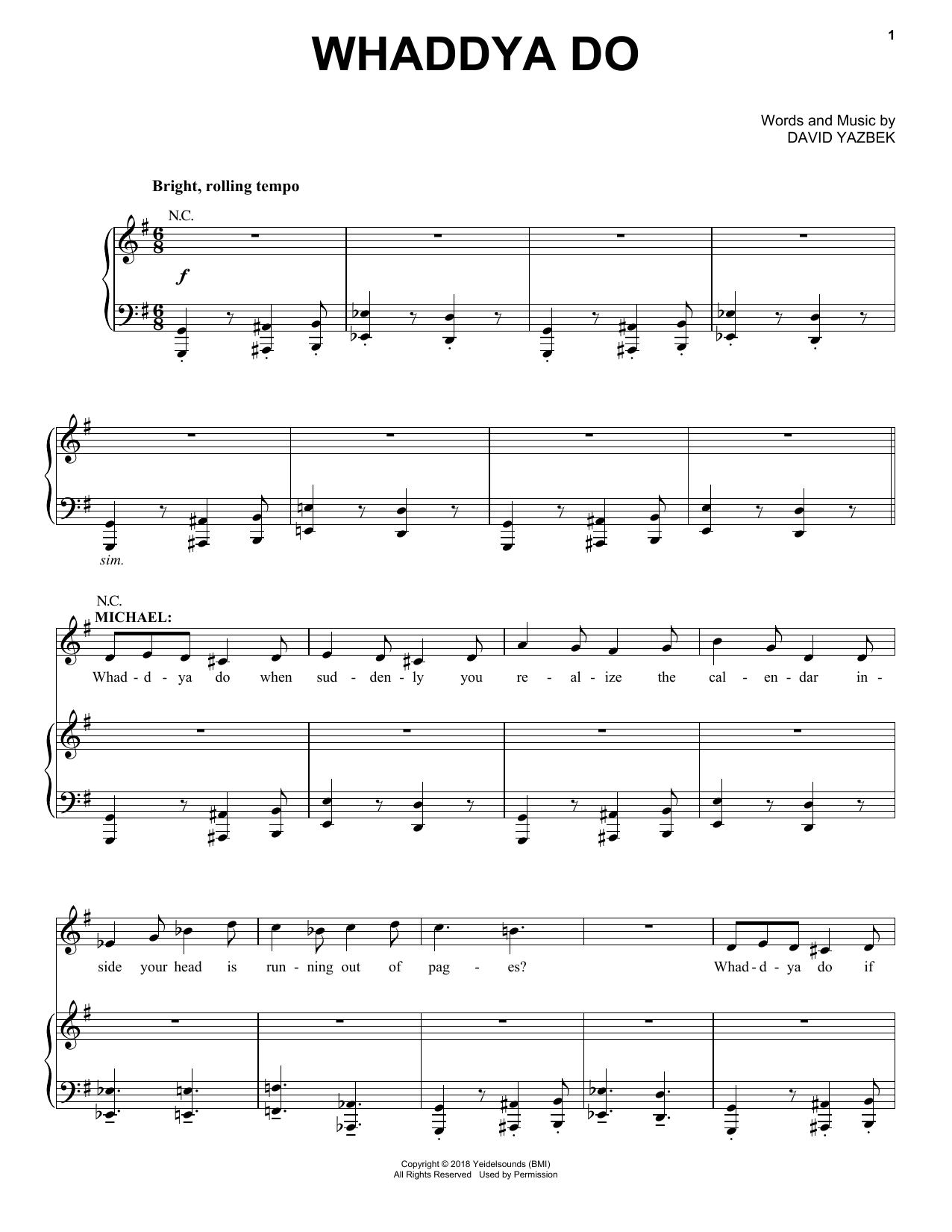 Produktbild zu: Whaddya Do (from the musical Tootsie)
