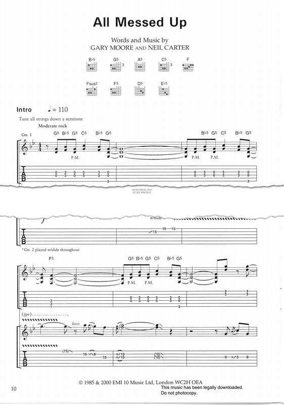 Product gallery: Page 1 of 1 All Messed Up, Gary Moore
