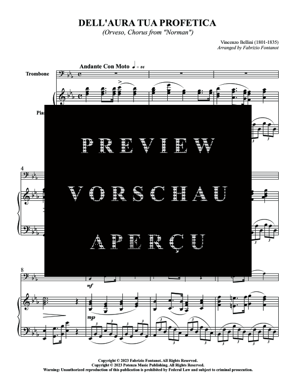 Product gallery: Page 5 of 10 Dell´aura Tua Profetica, , (tuba and piano)