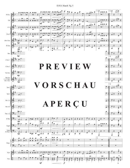 Product gallery: Page 6 of 21 D.H.S. Marsch , , (Concert Band)