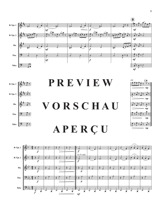 Produktgalerie: Seite 6 von 21 Sleeping Beauty Suite – 5 Sätze , , (Blechbläserquintett)