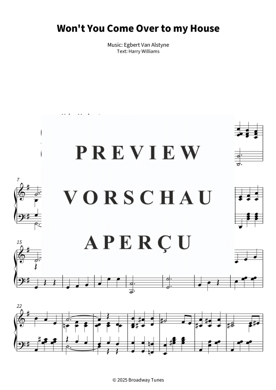 gallery: Won´t You Come Over to my House, , (Klavier Solo)