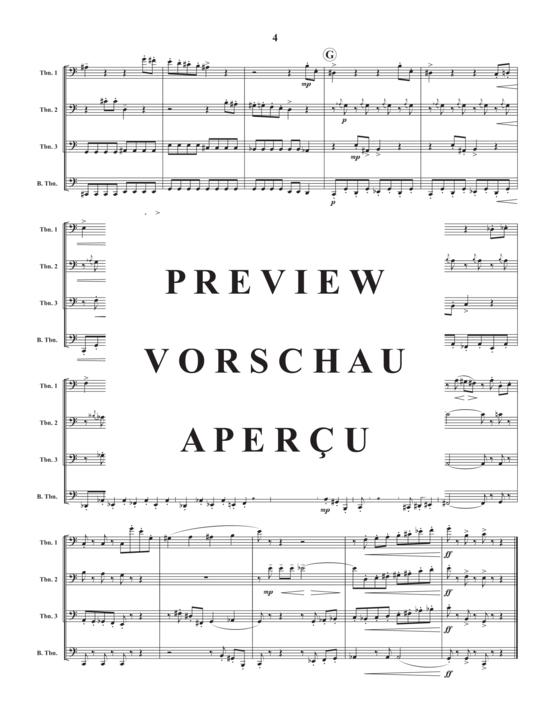 Product gallery: Page 6 of 14 Scherzo Humoristique , , (Trombone quartet)