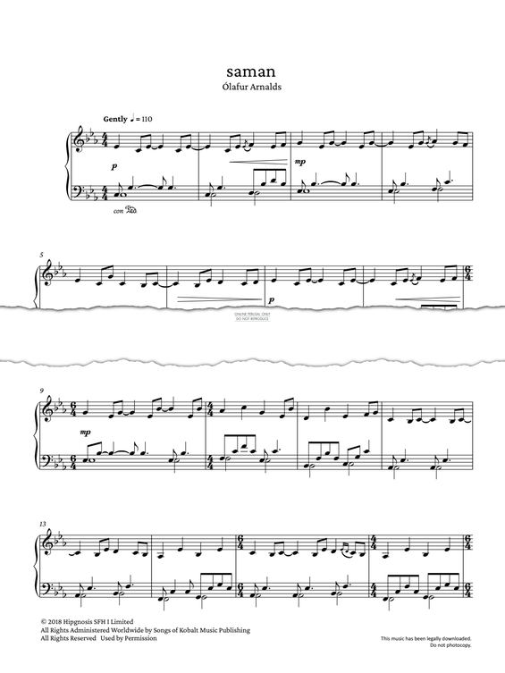 Produktgalerie: Seite 1 von 1 saman, Ólafur Arnalds, Klavier