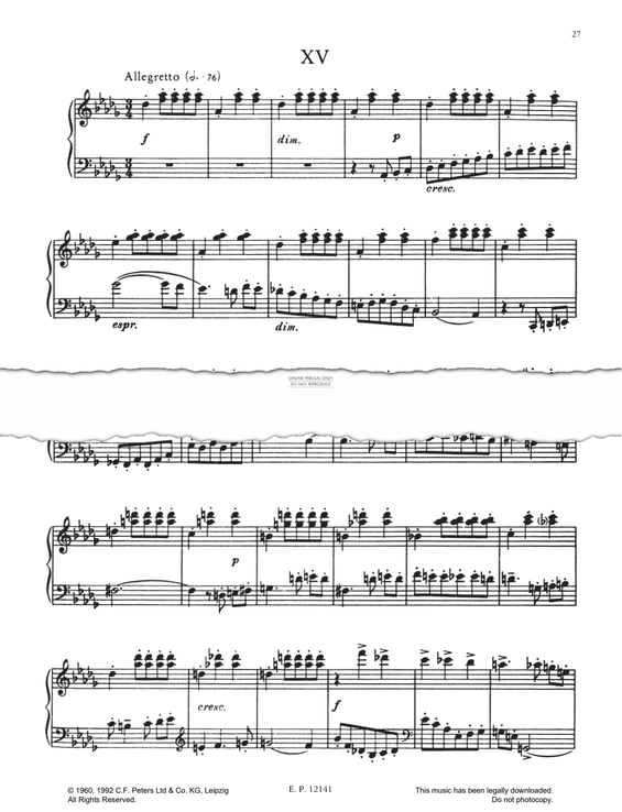 Produktgalerie: Seite 1 von 1 Prelude No.15 (from 24 Preludes Op. 34), Dmitri Shostakovich, Klavier