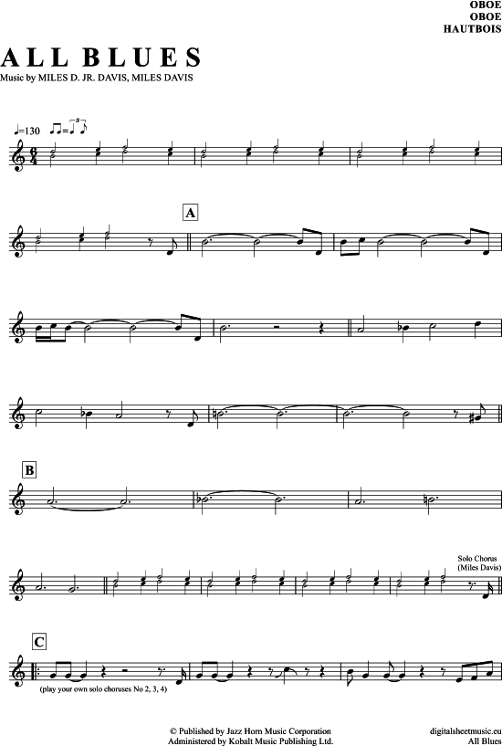 Produktbild zu: All Blues Miles Davis
