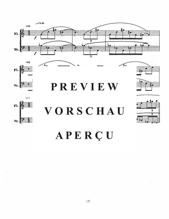 Product gallery: Page 17 of 21 Traces , , (flute, clarinet, bass clarinet, violin and cello)