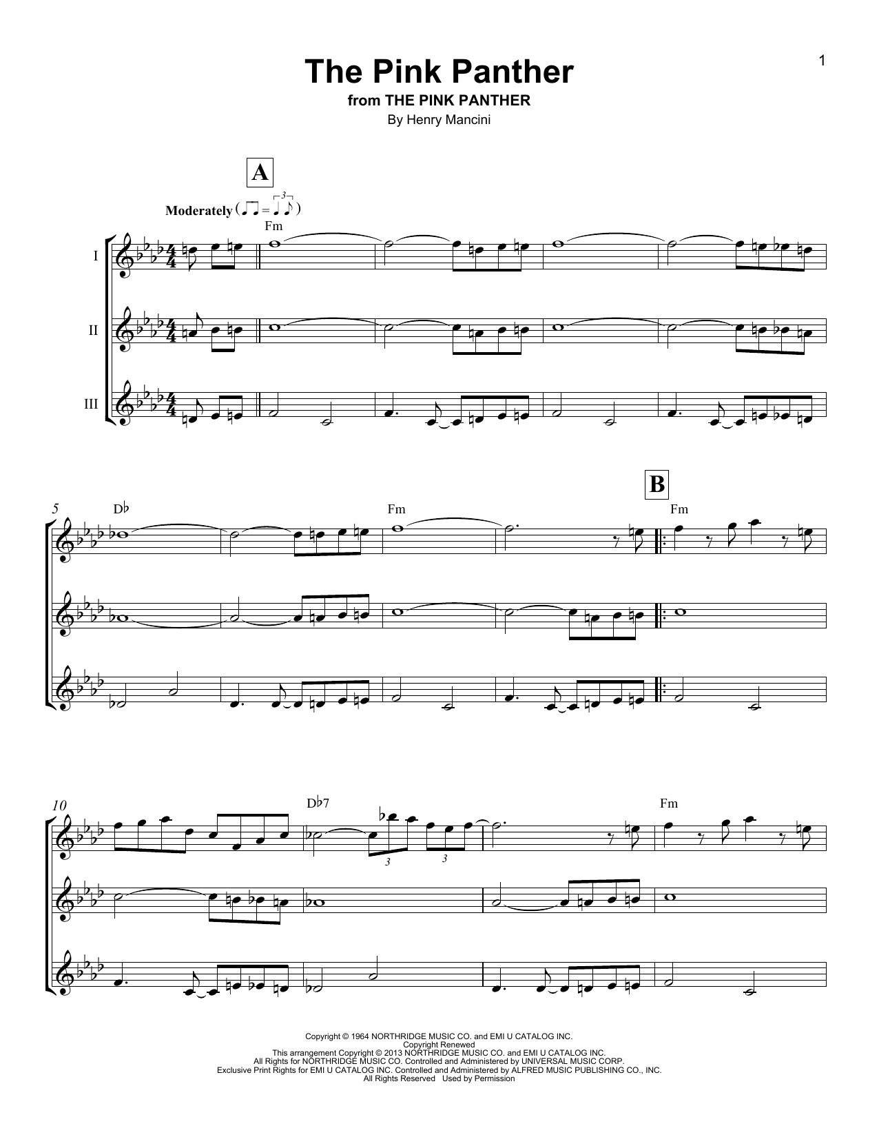 Product gallery: Page 1 of 1 The Pink Panther, Henry Mancini
